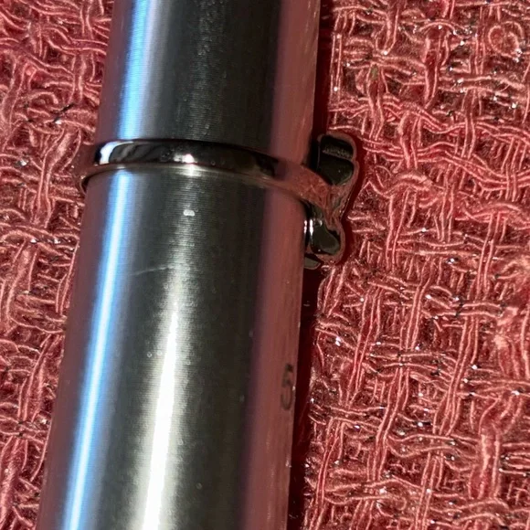 Silver Butterfly Ring with Red and Green Enamel- Size 4. - Picture 3 of 4